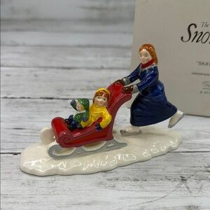 Department 56 “Skate Faster, Mom” Snow Christmas Village accessory